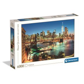 Clementoni - Puzzle 6000 Světla Brooklynského mostu