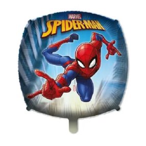 Fóliový balónek Spider-Man Marvel - Čtvercový, 43 cm (+ závaží)