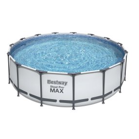 BESTWAY 56438 - Bazén Steel Pro Max 4,57 x 1,22 m, + kartušová filtrace, schůdky, plachta
